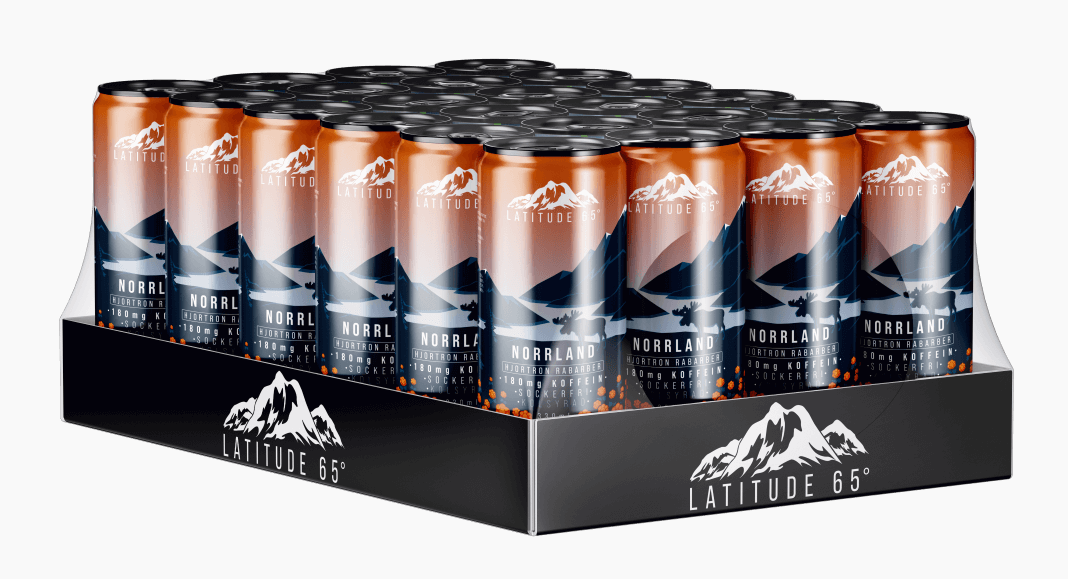 Latitude 65 Lappland - Hjortron & Rabarber 33cl x 24st (helt flak)