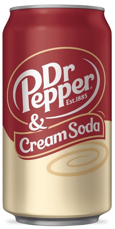 Dr Pepper & Cream Soda 355ml(BF:2026-01-23)