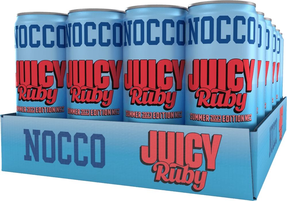 NOCCO Juicy Ruby 33cl x 24st (helt flak)