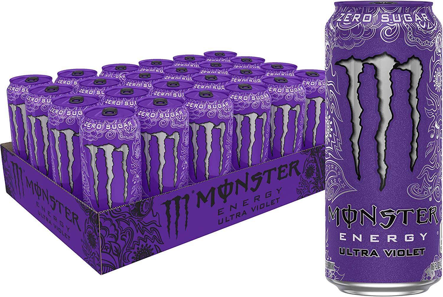 Monster Energy Ultra Violet 50cl x 24st (helt flak)