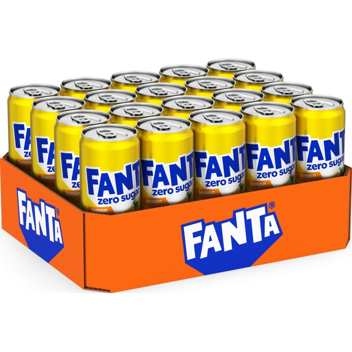 Fanta Lemon Zero 33cl x 20st (helt flak)