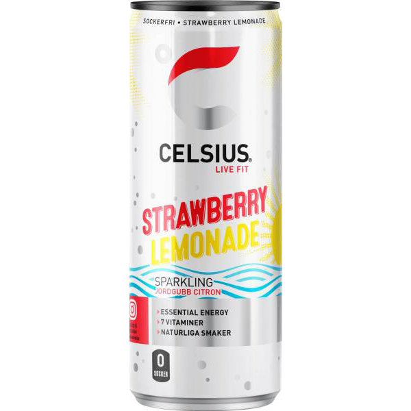 Celsius Strawberry Lemonade 355ml(BF:2025-10-31)