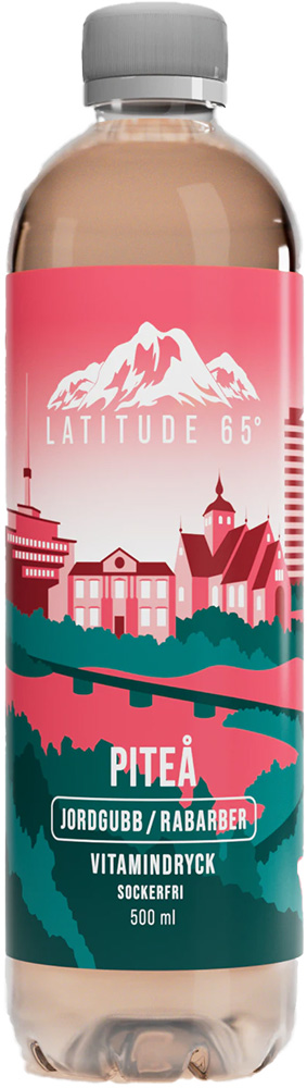 Latitude 65 Vitamindryck - Piteå Jordgubb/Rabarber 50cl(BF:2025-12-10)