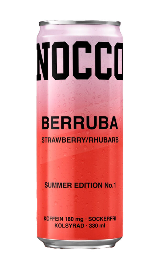 NOCCO Berruba Strawberry/Rhubarb 33cl