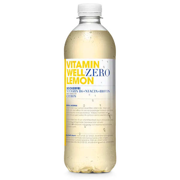 Vitamin Well Zero Lemon 50cl(BF:2025-10-05)