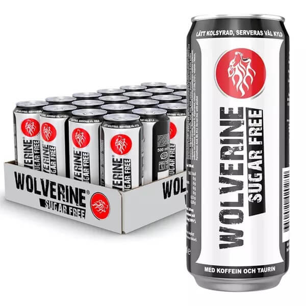 Wolverine Energidryck Sugarfree 25cl x 24st (helt flak)