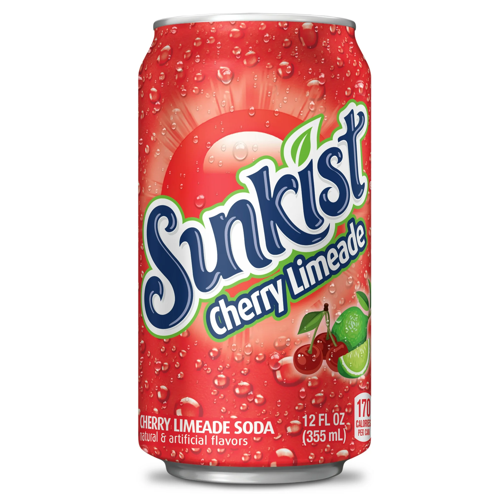 Sunkist Cherry Limeade 355ml (BF:2025-10-04)