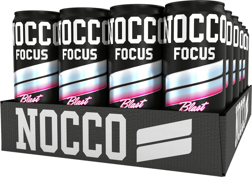 NOCCO Focus 3 Raspberry Blast 33cl x 24st (helt flak)
