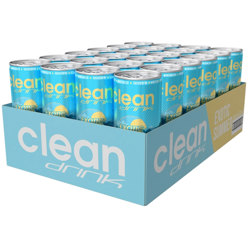 Clean Drink Exotic Summer 33cl x 24st