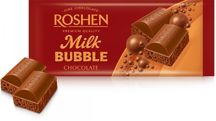 Roshen Bubble Milk Chocolate 80g