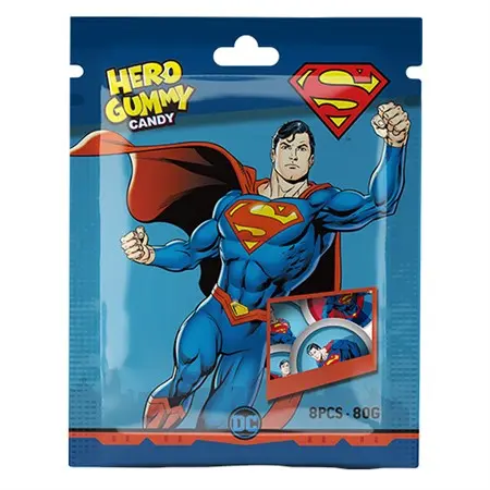 Hero Gummy Candy Gelegodisboll Superman 80g