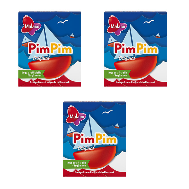 Malaco Pim Pim Tablettask 20g x 3st