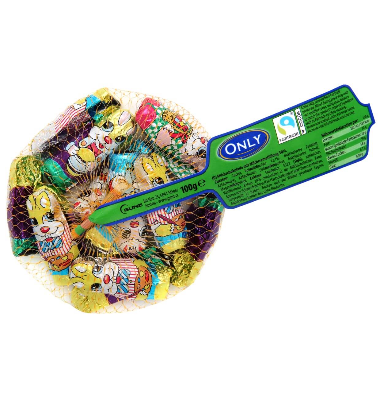 ONLY Milk Chocolate Easter Bunnies with Milk Cream 84g