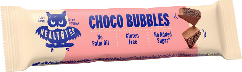 HealthyCo Bubbly Milk Chocolate Bar 30g