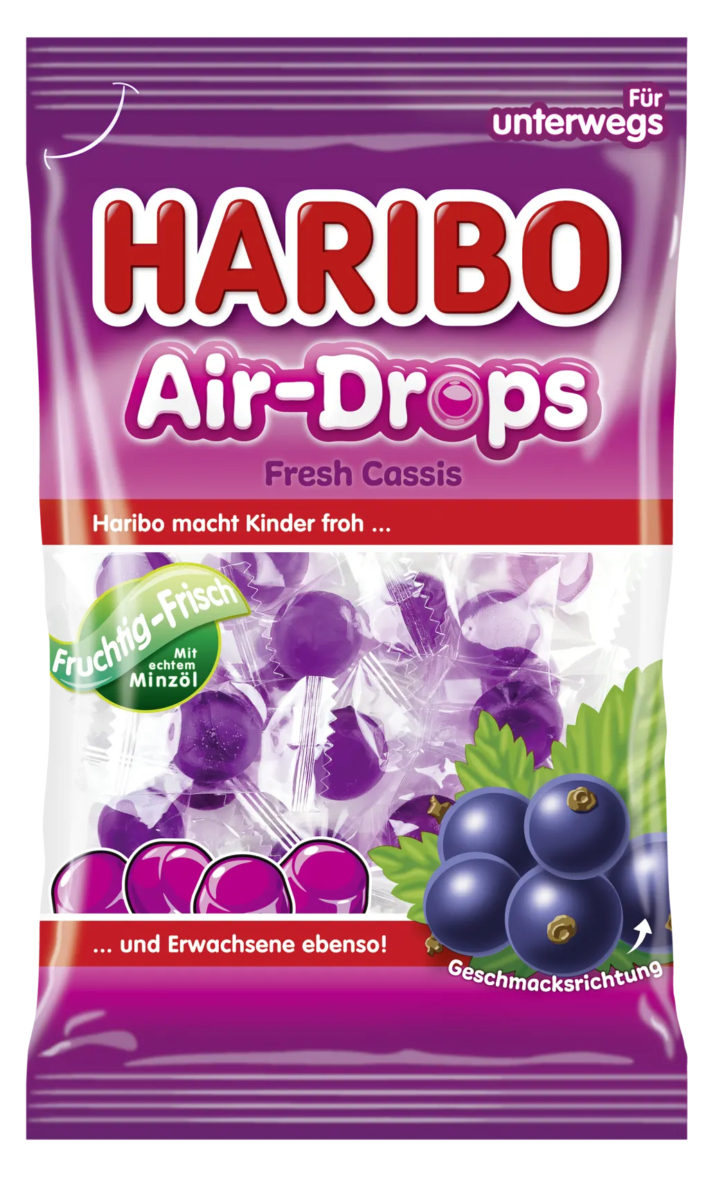 Haribo Air-Drops Fresh Cassis 100g