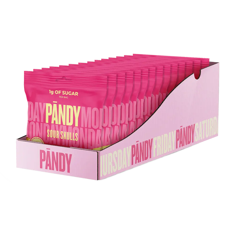 Pandy Candy Sour Skulls 50g x 14st