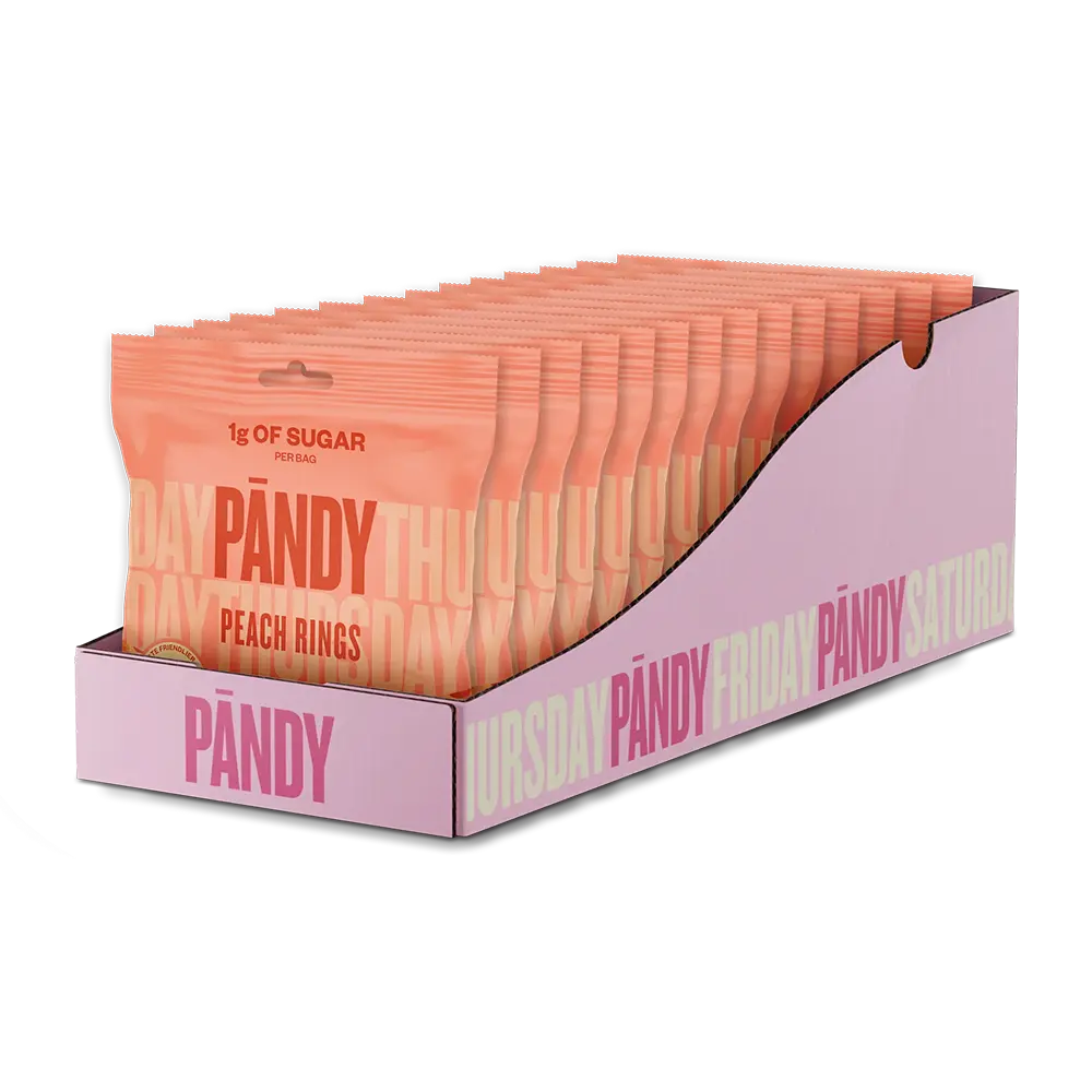 Pandy Candy Peach Rings 50g x 14st