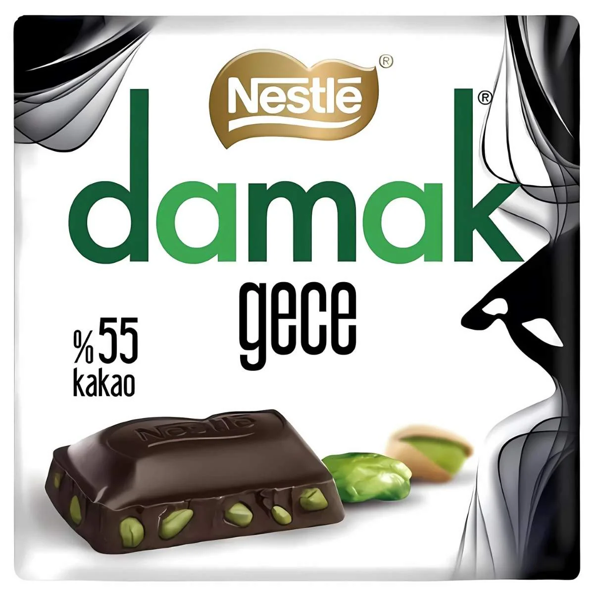 Nestle Damak Dark Chocolate with Pistachios 60g