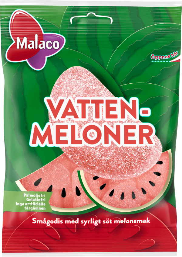 Malaco Vattenmeloner 90g