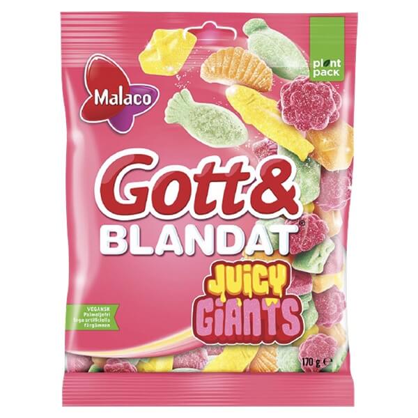 Malaco Gott & Blandat Juicy Giants 170g