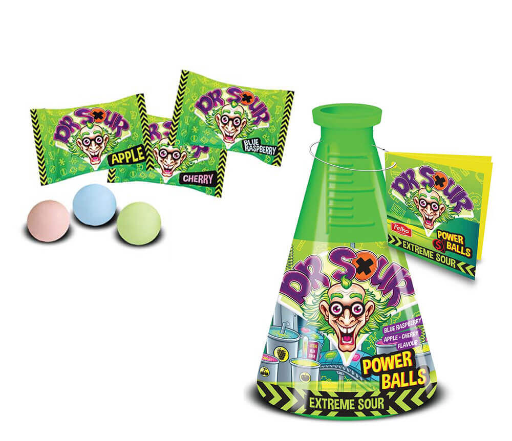 Dr Sour Power Balls Coin Bank 15g