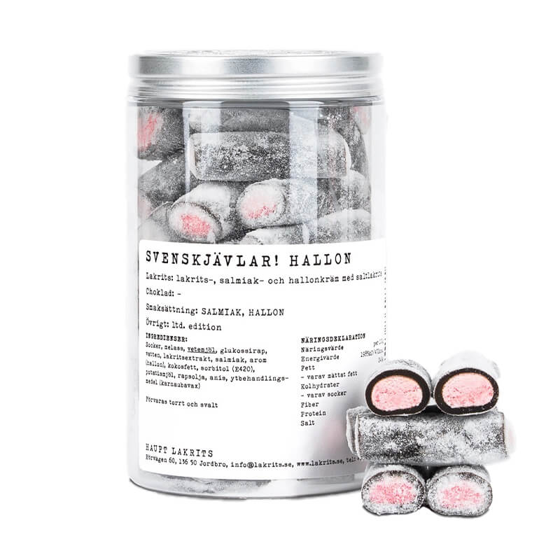 Haupt Lakrits - Svenskjävlar! Hallon 250g