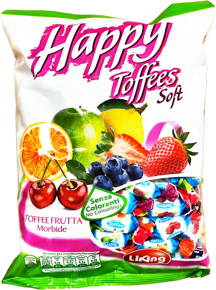 Happy Fruit Toffees Soft 1kg