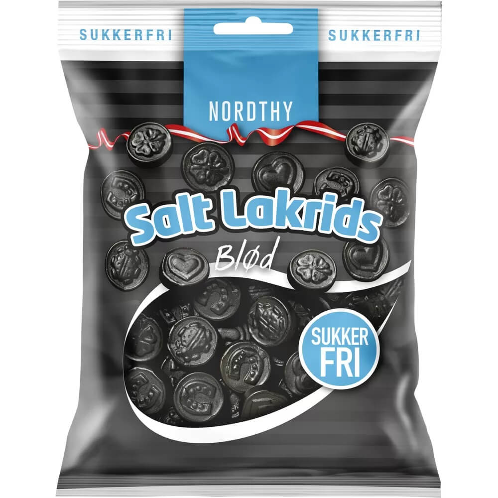 Nordthy Saltlakrits Sockerfri 75g