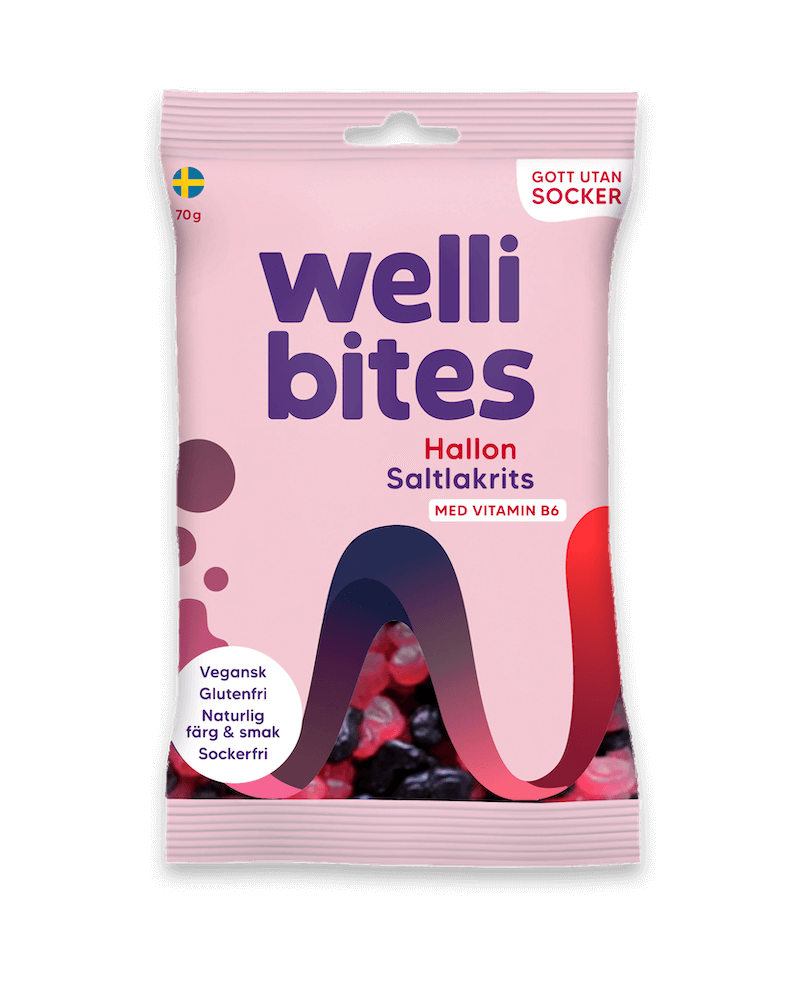 Wellibites Hallon & Saltlakrits 70g