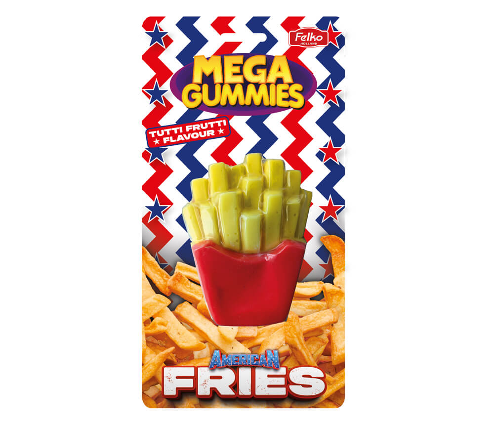 Felko Mega Gummies American Fries 120g