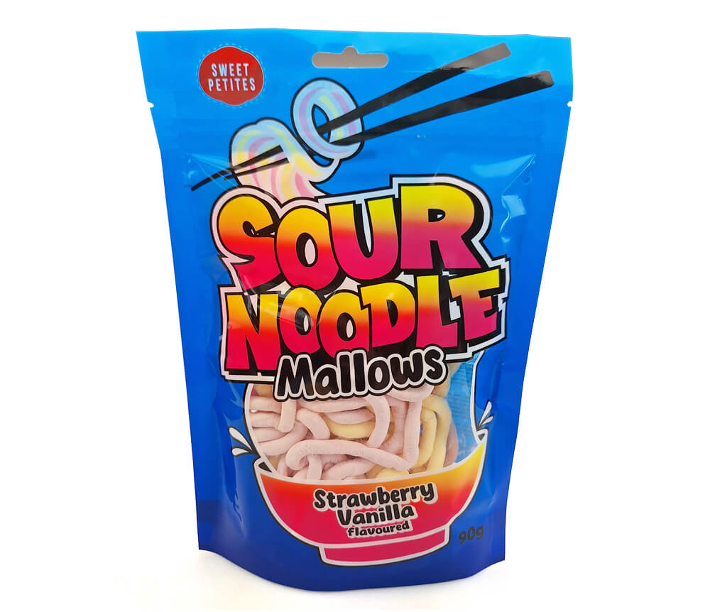 Sweet Petites Sour Noodle Mallows 90g