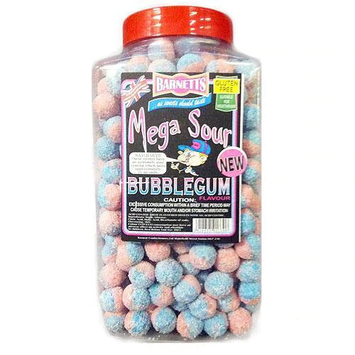 Barnetts Mega Sour Bubblegum 3kg