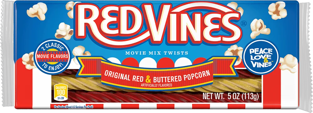 Red Vines Buttered Popcorn & Original Red Twists 113g(BF:2025-06-05)