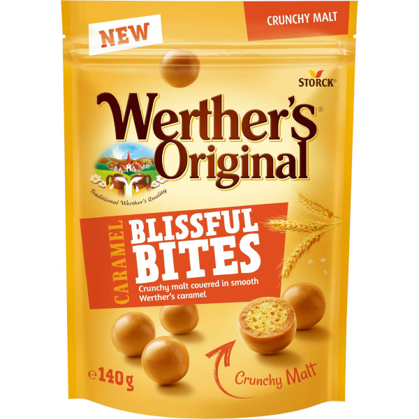 Werthers Original Caramel Blissful Bites Crunchy Malt 140g