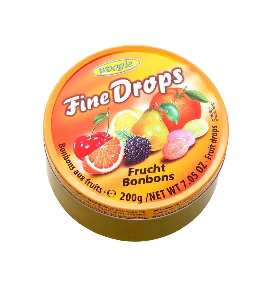 Woogie Fine Drops - Mixed Fruit 200g