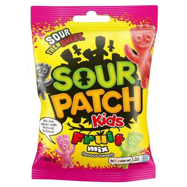 Sour Patch Kids Fruit Mix 130g(BF:2025-06-15)