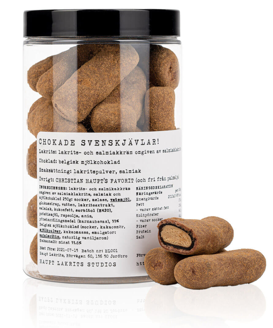 Haupt Lakrits - Chokade Svenskjävlar 250g