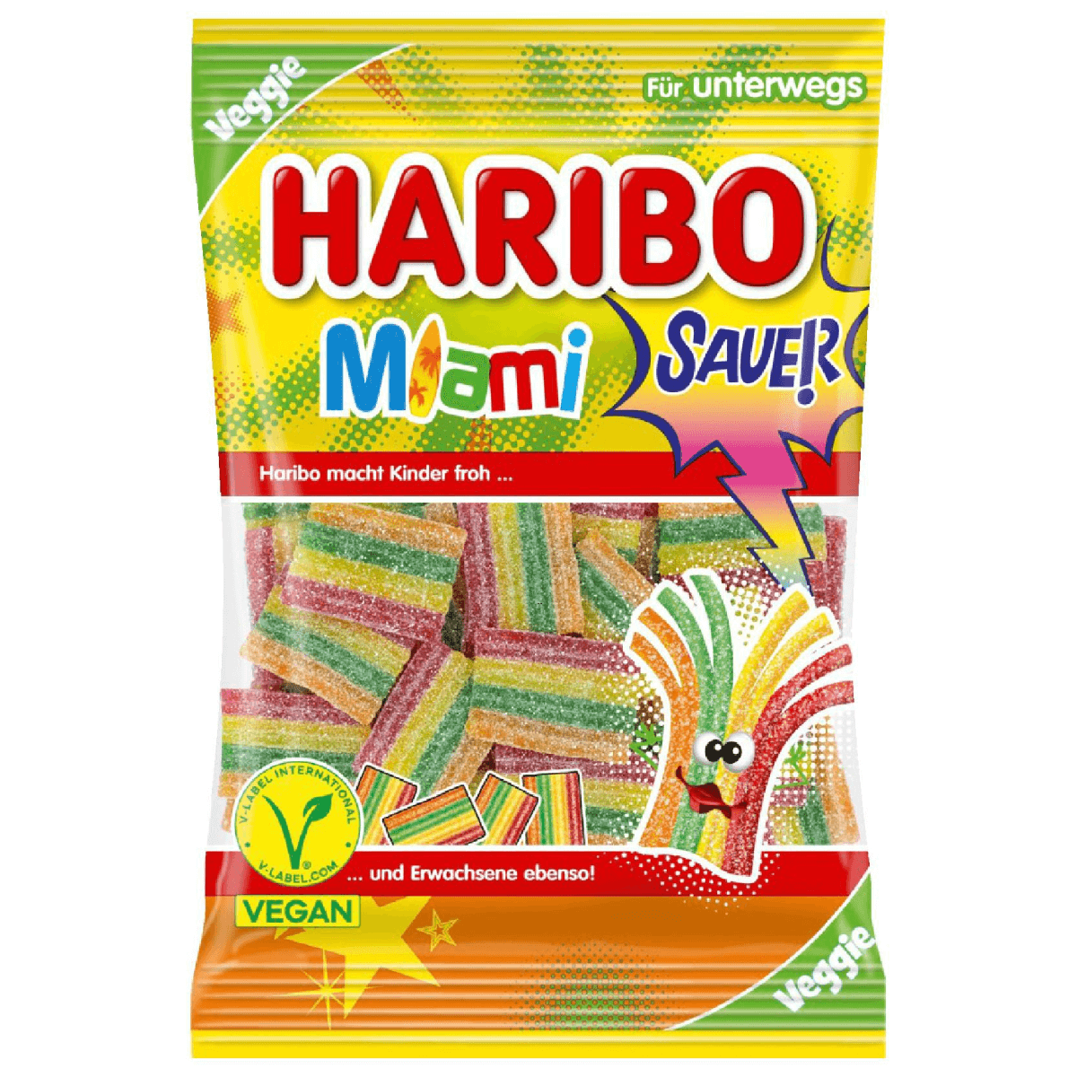 Haribo Miami Sour 85g(BF:2025-08-31)
