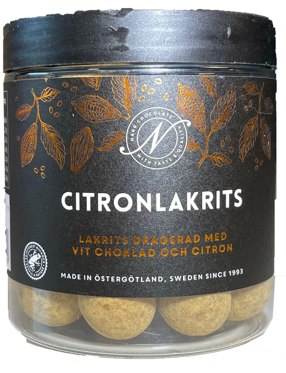 Narr Choklad Citronlakrits 150g(BF:2025-08-04)