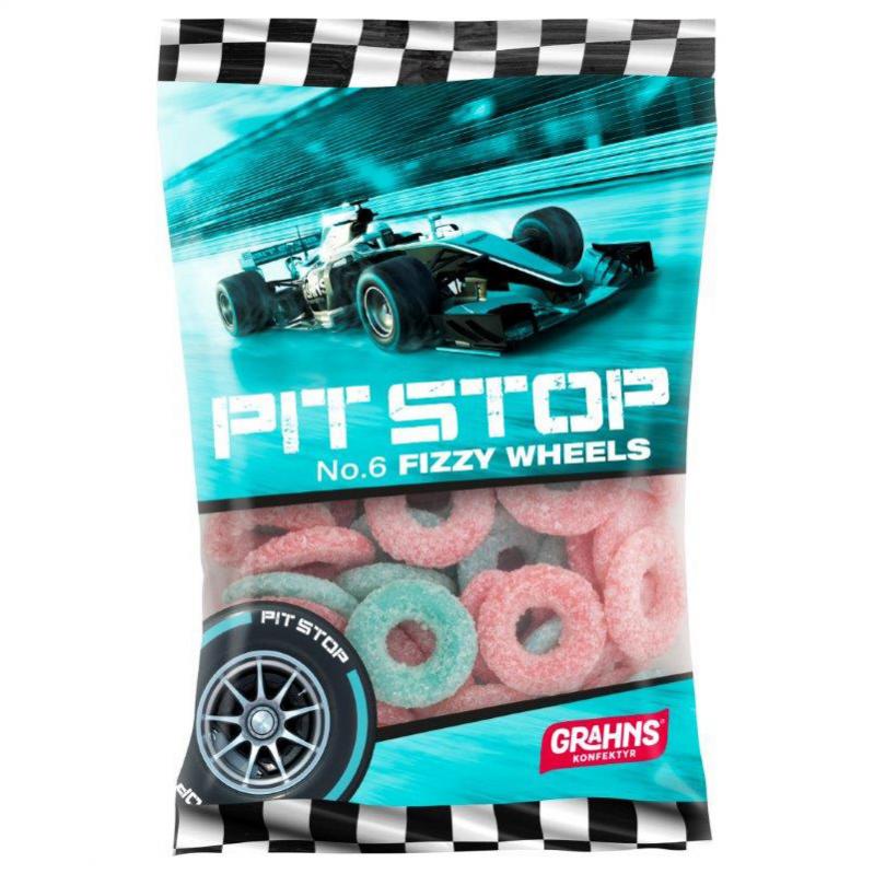Pit Stop Fizzy Wheels 100g