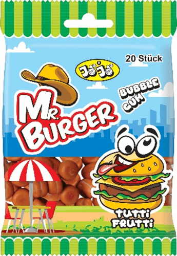 Jojo Mr Burger Bubblegum 80g