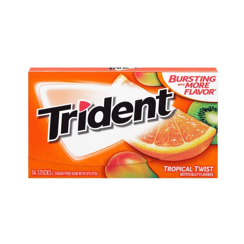 Trident Tropical Twist Flavour Gum 26.6g