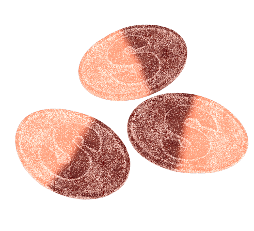 S-Märke Sour Peach & Cola 500g
