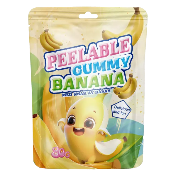 Peelable Gummy Banan 80g(BF:2025-09-24)