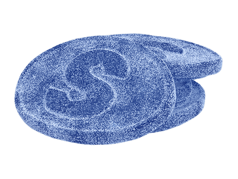 S-Märke Sour Blue Raspberry 500g