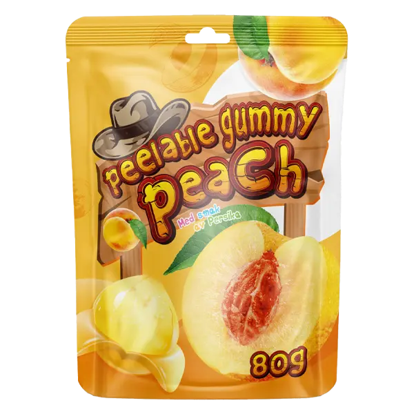 Peelable Gummy Peach 80g