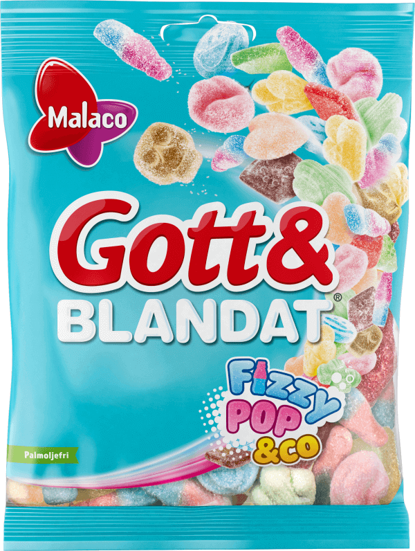 Malaco Gott & Blandat Fizzy 130g x 36st