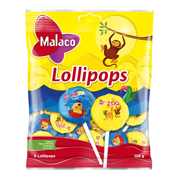 Malaco Lollipops 128g