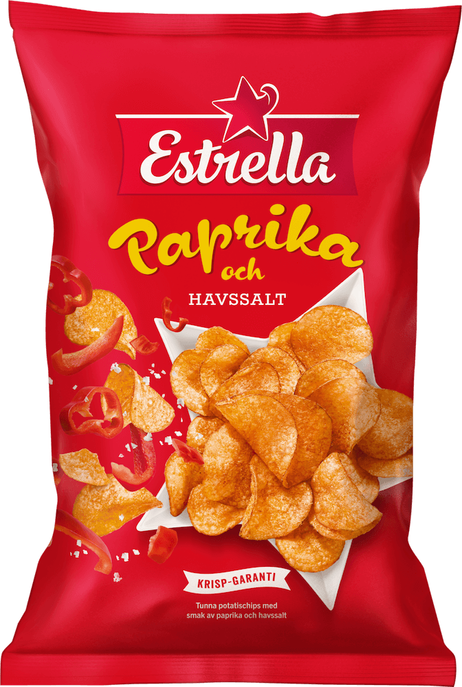 Estrella Paprika & Havssalt 175g