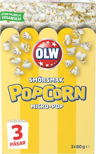 OLW Micropop Smörsmak 240g